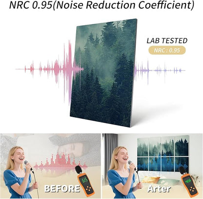 Art3d Soundproof Wall Panels 48"x32", Sound Absorbing Decorative Wall Panels - Image 3