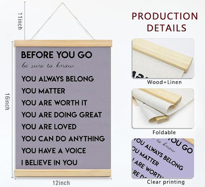 Mental Health Positive Affirmations Inspirational Wall Art Decor, Therapist - Image 6