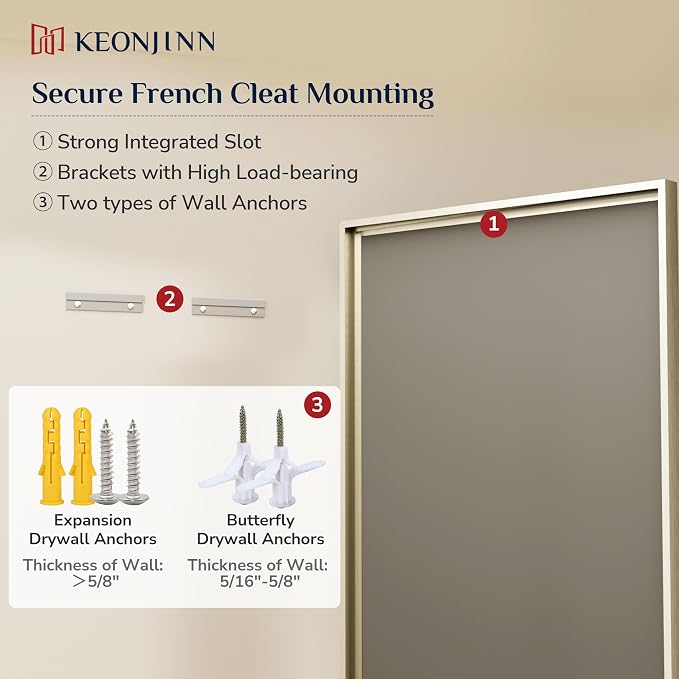 Keonjinn 20" x 30" Brushed Nickel Bathroom Mirrors - Image 8