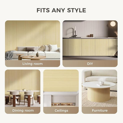 OUZUGIE 2 Pack 96x48 Inch Natural Bamboo Wall Panel – Raw Pole Wrap Paneling - Image 4