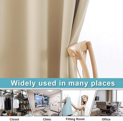 RYB HOME Privacy Curtain for Sliding Glass Door, Light Block Noise Reduce - Image 5