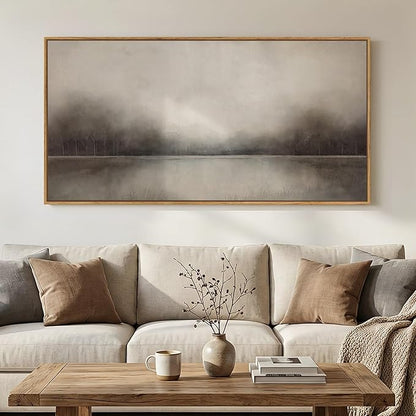 Large Framed Rustic Canvas Wall Art by Cuspin