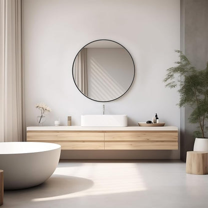 Sweetcrispy 24 Inch Round Wall Mirror - Image 6