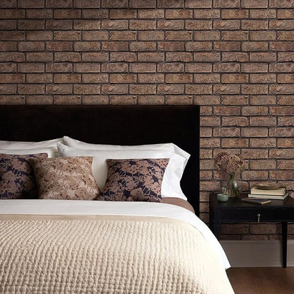 3D Faux Brick Wall Panels Peel and Stick, Small Brick-Look Textured Wall Sticker - Image 11