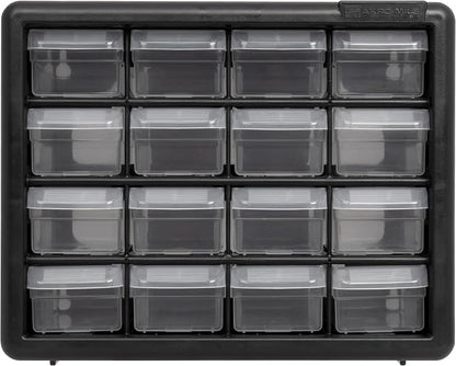 Akro-Mils 16-Drawer Plastic Storage Cabinet | 10-1/2 x 6-1/2 x 8-1/2 Inch | - Image 16