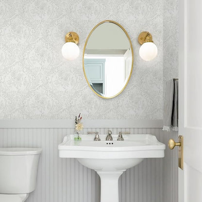 Ismoon Floral Peel and Stick Wallpaper Grey Contact Paper Boho Watercolor - Image 3