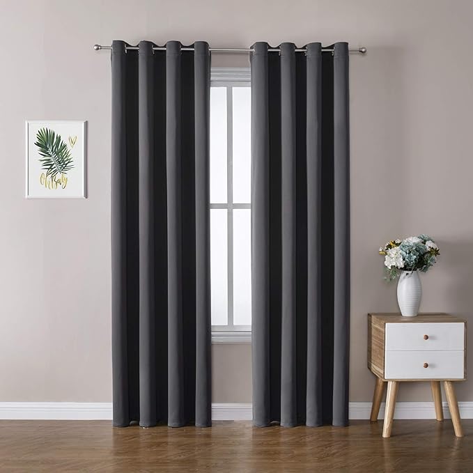 ChrisDowa Blackout Curtains 90 Inches Long 2 Panels Set by ChrisDowa
