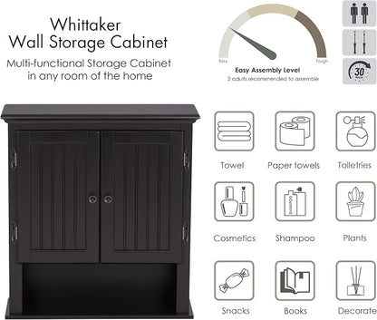 UTEX Bathroom Wall Cabinet, Bathroom Medicine Cabinet - Image 6
