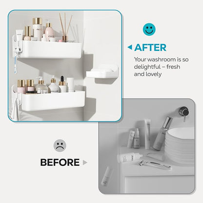 Nieifi Adhesive Wall Shelf, Shower Shelves, Shower Organizer - Image 7