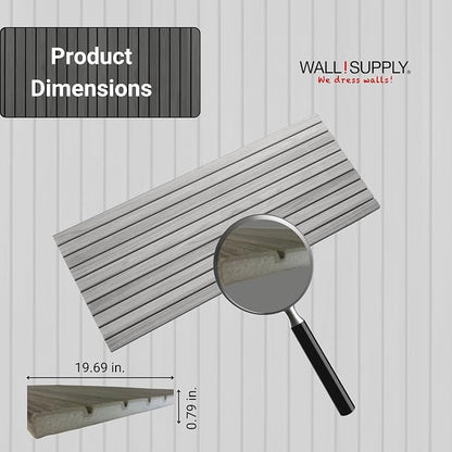 Wall!Supply Ultralight Linari Modern Grey EPS Foam Faux Wood 3D Wall Panels - Image 6