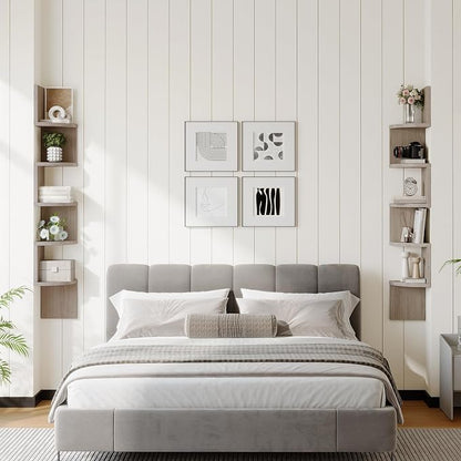 HOOBRO Corner Shelf Wall-Mounted, 5-Tier Corner Bookshelves - Image 8