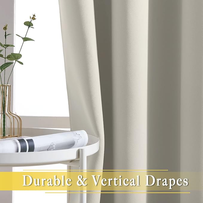 NICETOWN Blackout Patio Curtains 100 x 144 Inches Long - Image 6