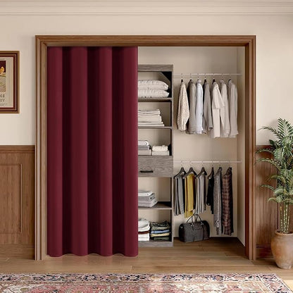 ChrisDowa Burgundyout Curtains 70 inches Wide - Image 7