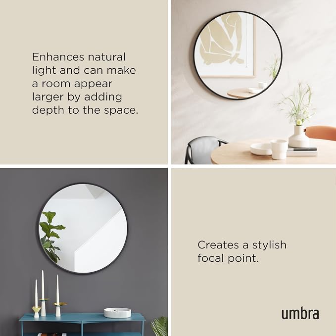 Umbra Hub Round Wall Mirror - Image 6