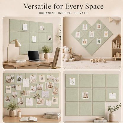 Large Cork Boards for Walls – 36" x 24" Self Adhesive Felt Wall Tiles - Image 6