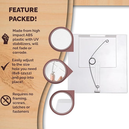 Morvat Adjustable Spring Access Panel 12"x12" Inches, - Image 4