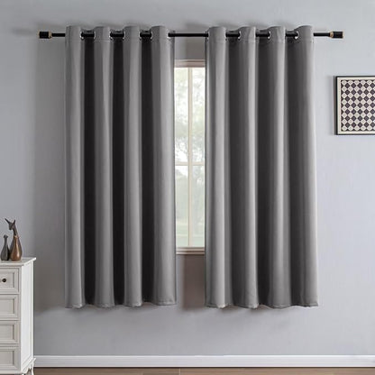 IGEMAEVE Blackout Curtains 72 Inch Length 2 Panels Set, Grommet Energy Saving by IGEMAEVE