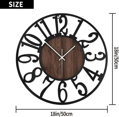1st owned Large Wall Clock for Living Room Decor- 20" Decorative Antique Silent - Image 3