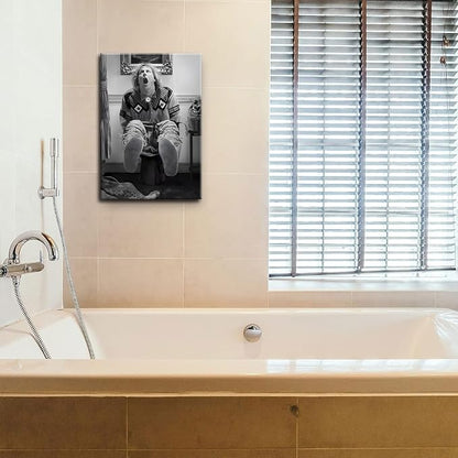 Funny Bathroom Canvas Wall Art Set of 2 - Image 8