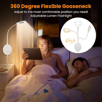 Wall Mounted Reading Light, Headboard Reading Lamp - Image 6