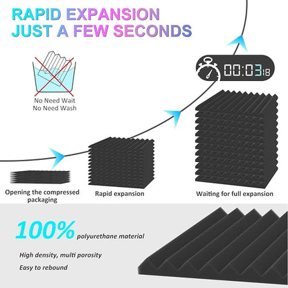 JBER 48 Pack Acoustic Foam Panels - Image 3