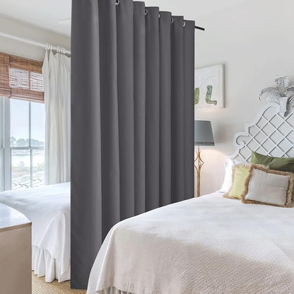 RYB HOME Extra Wide Curtains for Divider Room Separation Soundproof Temporary - Image 4