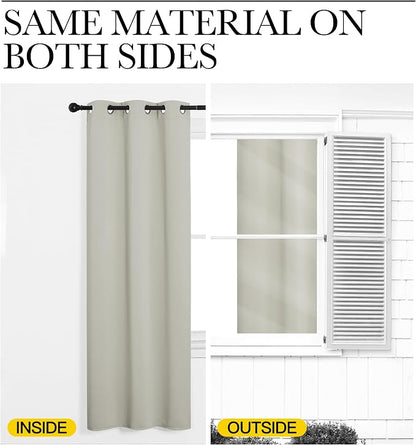 NICETOWN Thermal Insulated Grommet Room Darkening Curtains/Draperies/Panels - Image 5