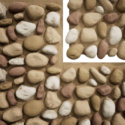 EverStone River Rock Faux Rock Panel, Canyon Dune Color - Image 9