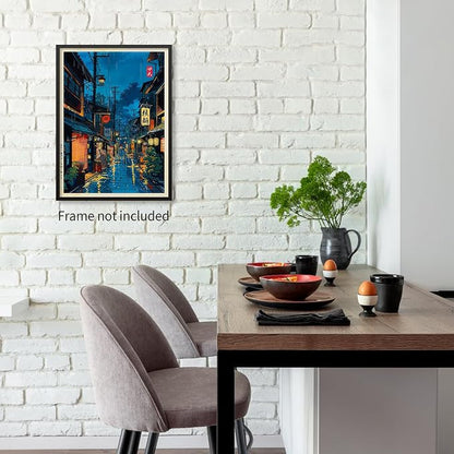 Podafu Japanese Tokyo Tea House Canvas Wall Art - Image 4