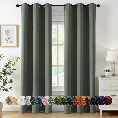 MIULEE Blackout Curtains for Bedroom Living Room 2 Panels, Thermal Insulated by MIULEE