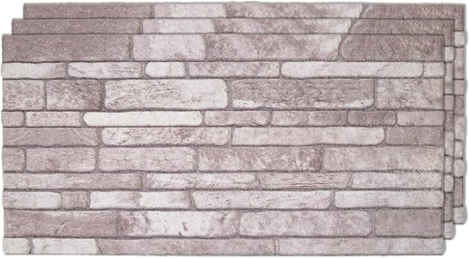 IZODEKOR 3D Wall Panels Brick Effect, Wall Cladding, Indoor&Outdoor, Stone Look by Izodekor3DWallPanels