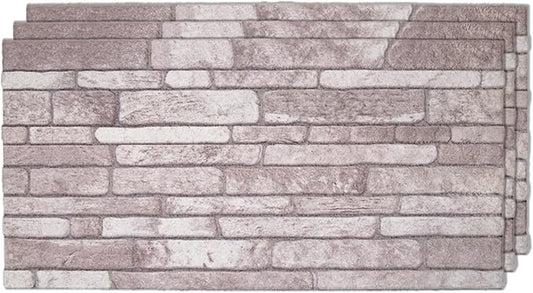 IZODEKOR 3D Wall Panels Brick Effect, Wall Cladding, Indoor&Outdoor, Stone Look by Izodekor3DWallPanels