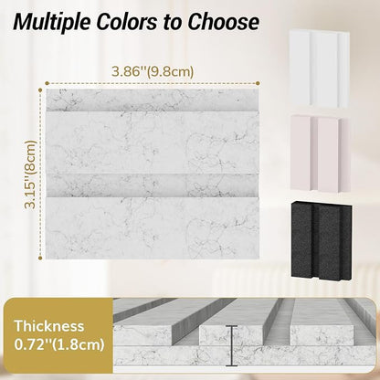 TONOR Bilayer Acoustic Panels Color Samples Pack, 3.86''x3.15''x0.72'' Adhesive - Image 2