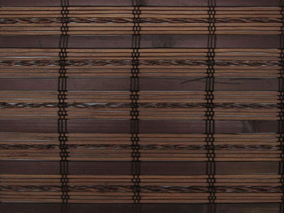 Cordless Woven Wood Roman Shades, 53W x 60H, Sarasota Cocoa, Sizes 20-72 Wide - Image 7
