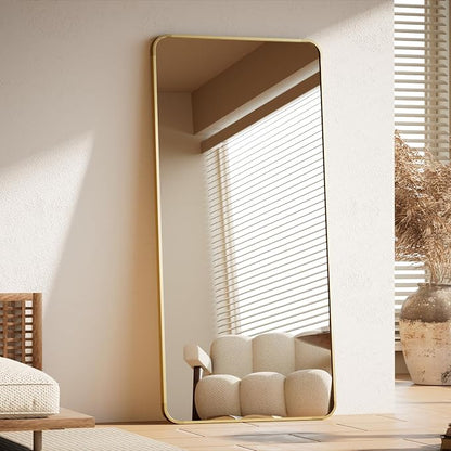 BEAUTYPEAK Gold Full Length Mirror, Suitable by BEAUTYPEAK