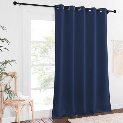 NICETOWN Blackout 110 inch Sliding Door Curtain, Grommet Thermal Insulated Room - Image 2