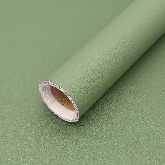 Yancorp 24"x394" Matte Grass Green Peel and Stick Wallpaper by YancorpHomeDecor