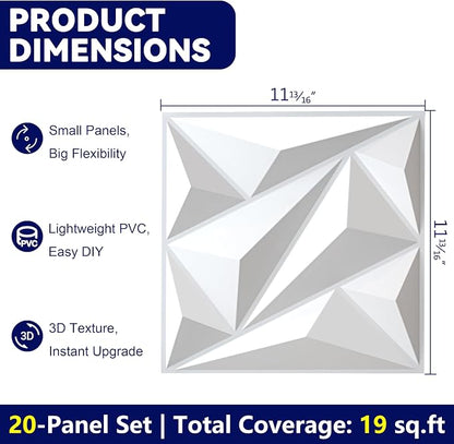 3D Wall Panel for Interior Wall Decor, PVC Wall Panels for Living Room Bedroom - Image 3