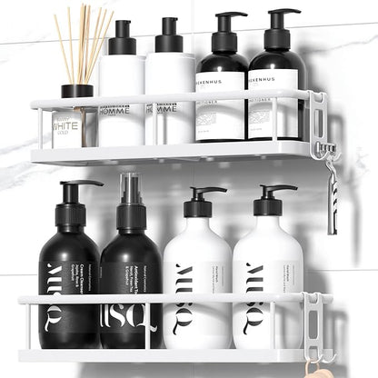 YASONIC Shower Caddy Adhesive, No Drill Bathroom Shower Organizers, - Image 9
