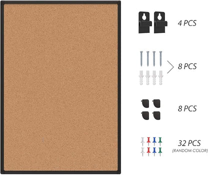 2-Pack Cork Board Bulletin Board 24 x 36, Office Board - Image 8