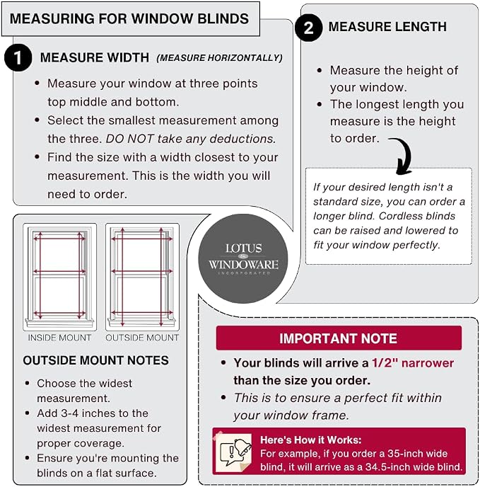 LOTUS & WINDOWARE Cordless Mini Blind, Window Blinds - Image 5