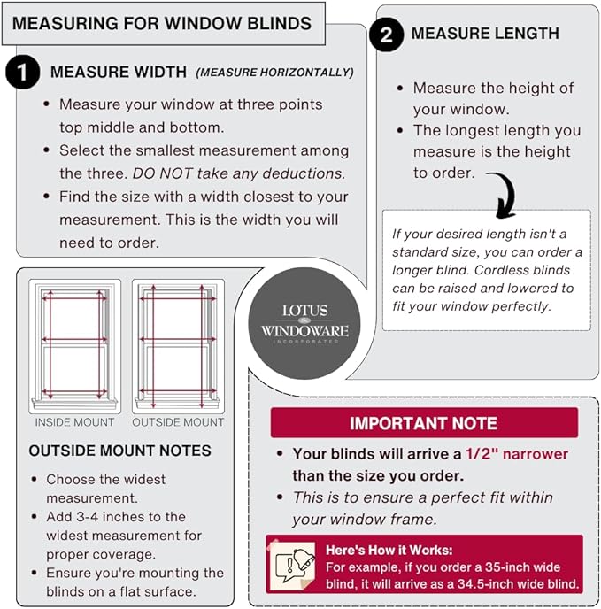 LOTUS & WINDOWARE Cordless Mini Blind, Window Blinds - Image 6
