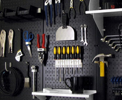 Wall Control 30-P-3232B Black Metal Pegboard Pack - Image 2