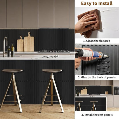 RITOLLO 16-Pack PVC Slat Wall Panels - Image 6