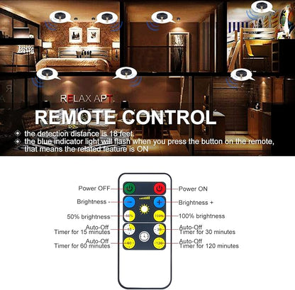 HAMVIDNE Wireless LED Spotlight, Battery Powered Picture Lights, Uplighting - Image 4