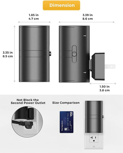 L LOHAS LED Blue Night Light, Night Lights Plug into Wall, Dimmable Nightlight - Image 7