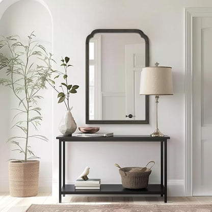 WallBeyond Wooden Framed Wall Mirror, Natural Wood Bathroom Vanity Mirror - Image 5