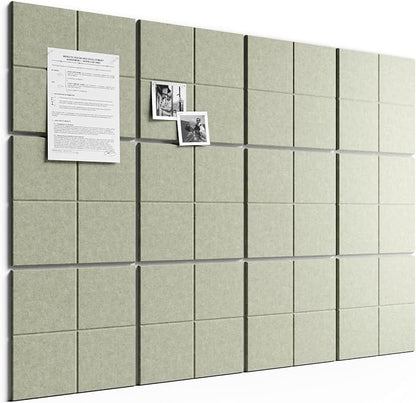 Bumusty Large Felt Bulletin Board, 30 Push Pins, 70 Adhesive Tabs by BUMUSTY