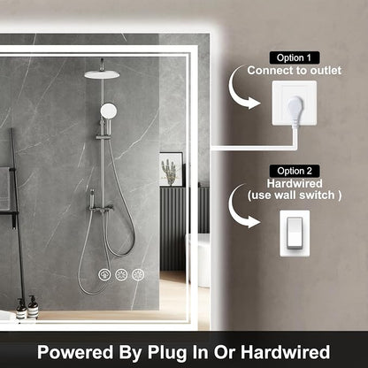 Ratsamee 24x36 Inch LED Bathroom Mirror - Image 6