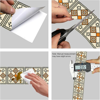 HOMETITUTE Wallpaper Border Peel and Stick Decorative Wall Trim Self Adhesive - Image 8